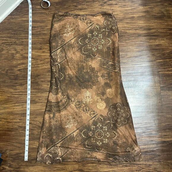 Women's Y2K Funky Pattern Midi Skirt - Picture 2 of 3